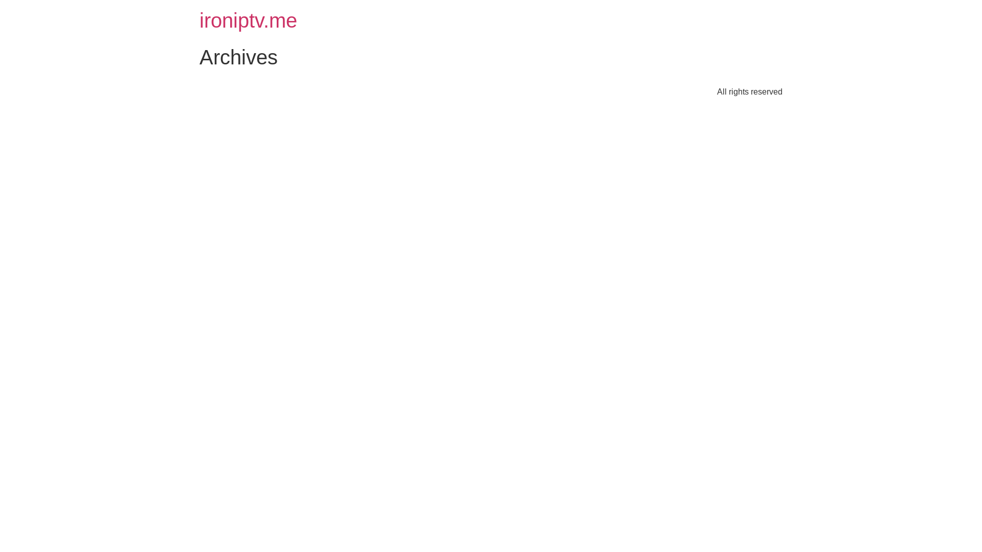website screenshot of https://ironiptv.me/