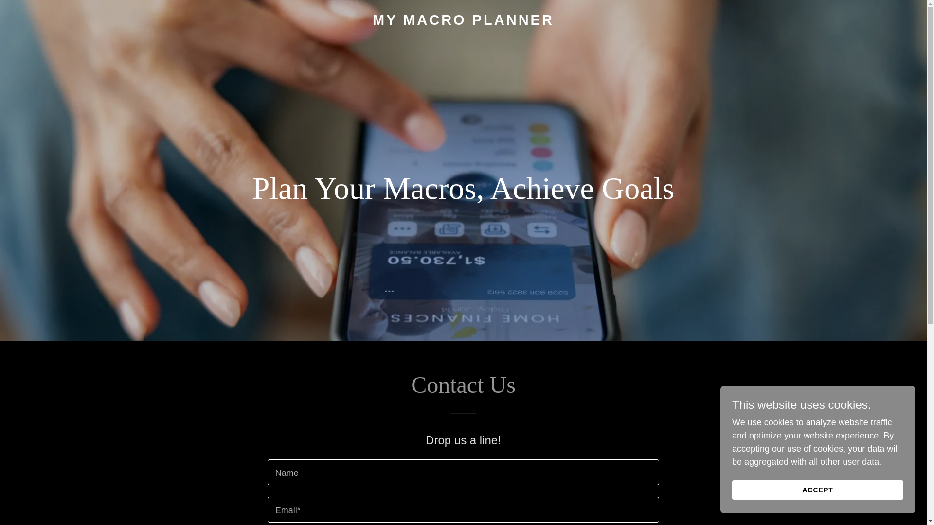 website screenshot of https://mymacroplanner.app/