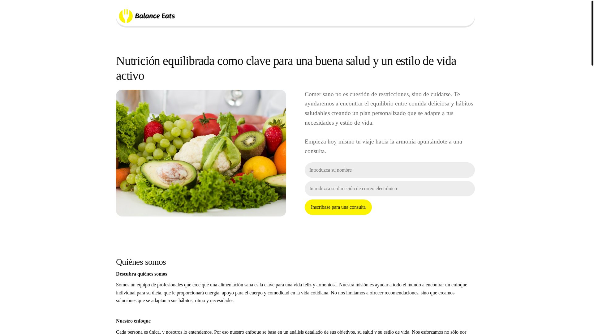 website screenshot of https://balanceeatszone.com/