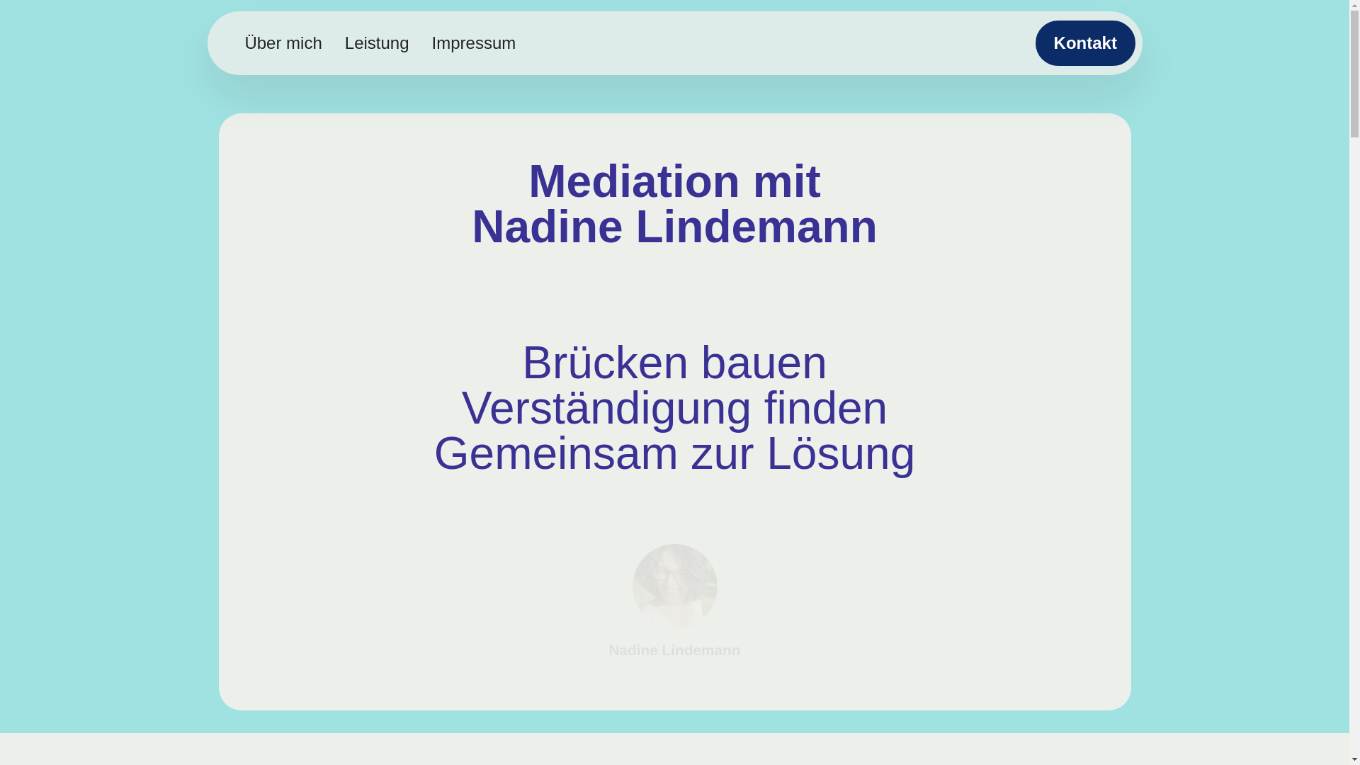 website screenshot of https://nadinelindemann.de/