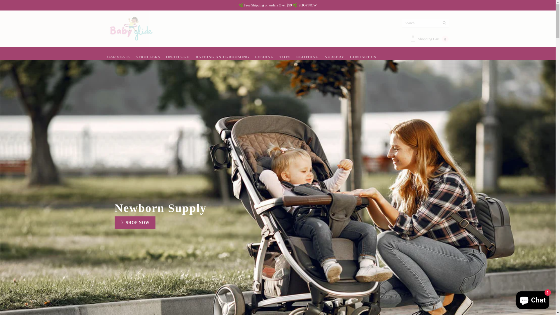 website screenshot of https://baby-glide.us/