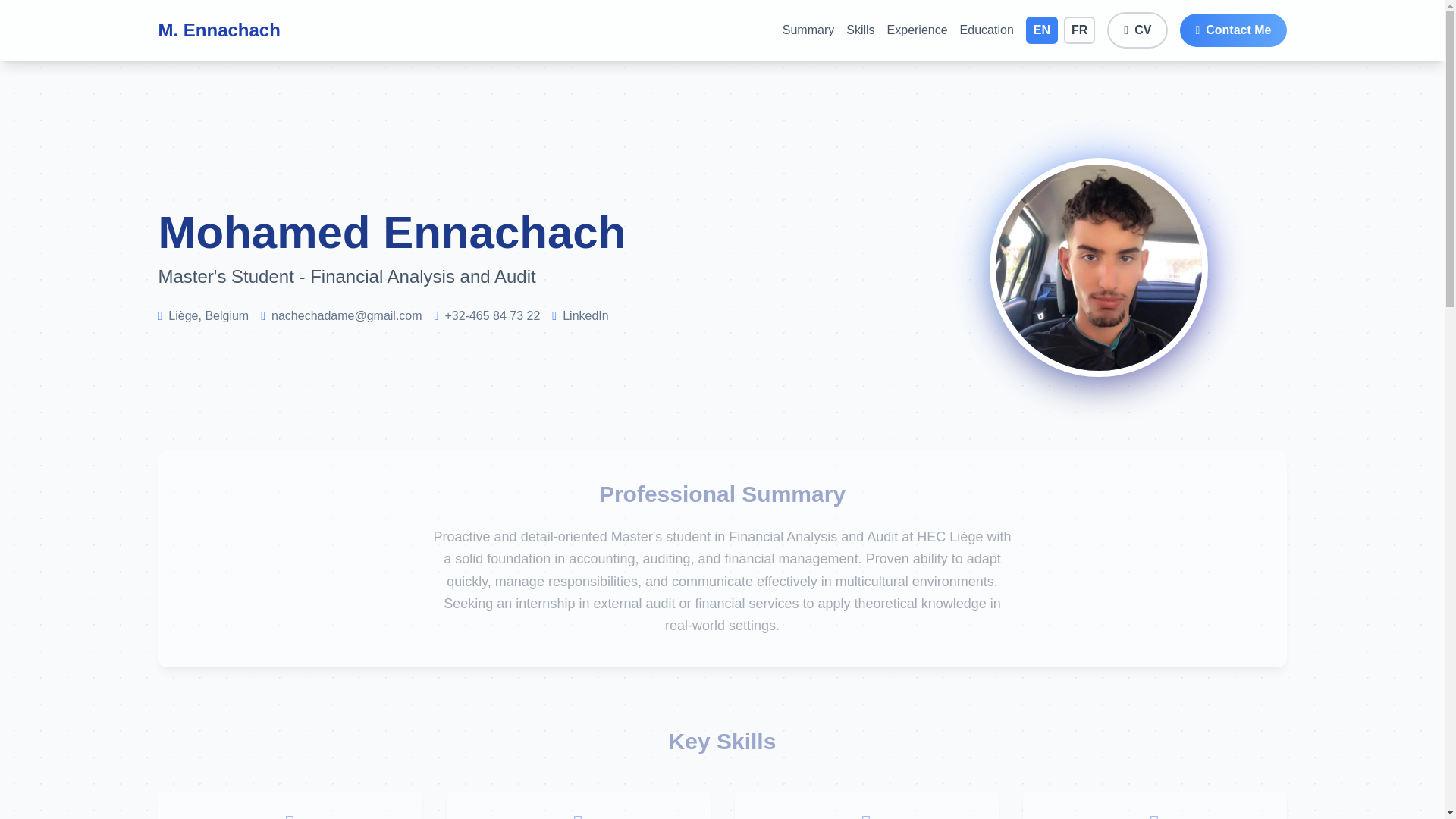 website screenshot of https://ennachach.be/