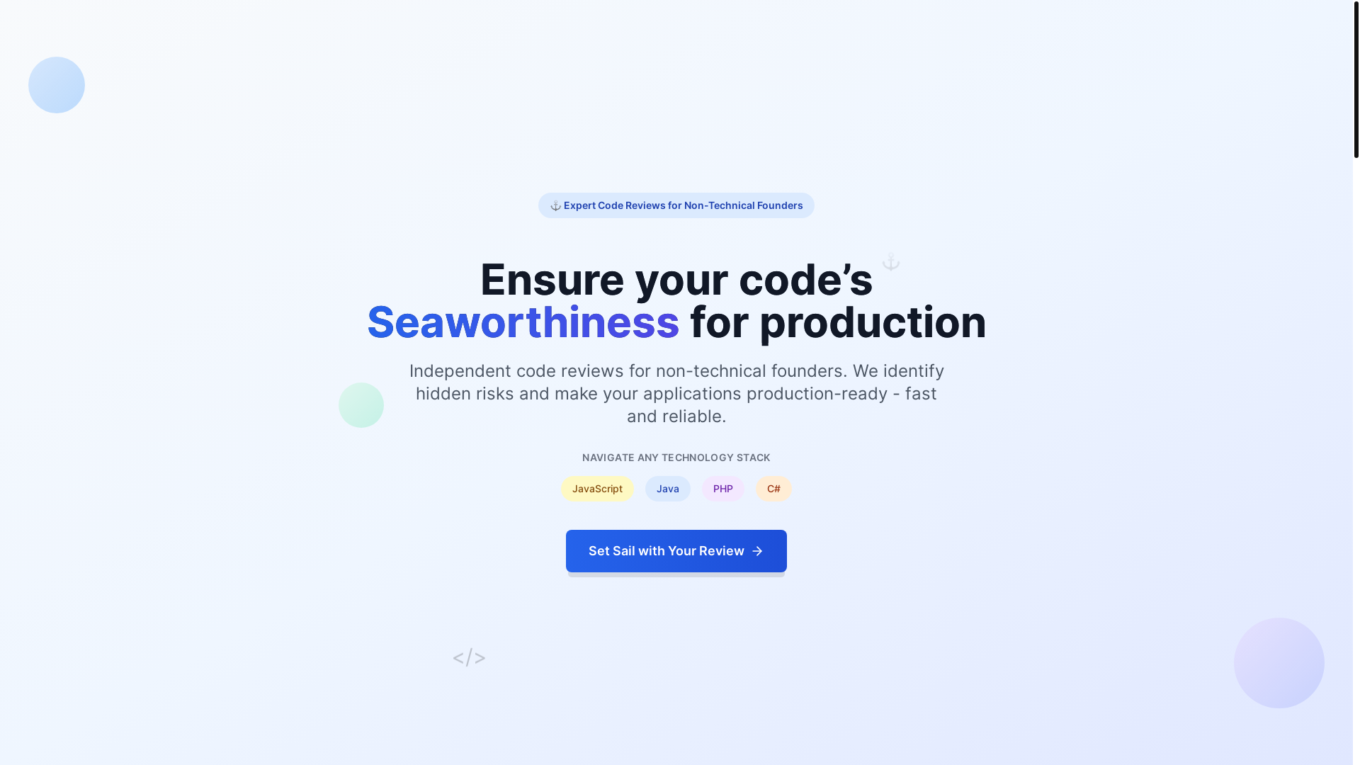 website screenshot of https://seaworthiness.pages.dev/
