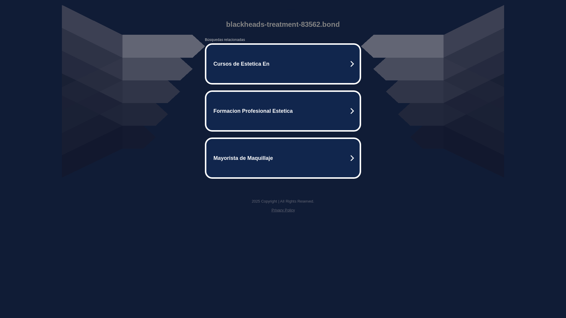 website screenshot of https://blackheads-treatment-83562.bond/