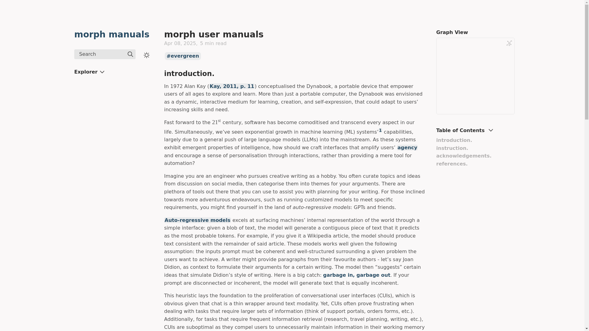 website screenshot of https://morph-manuals.pages.dev/