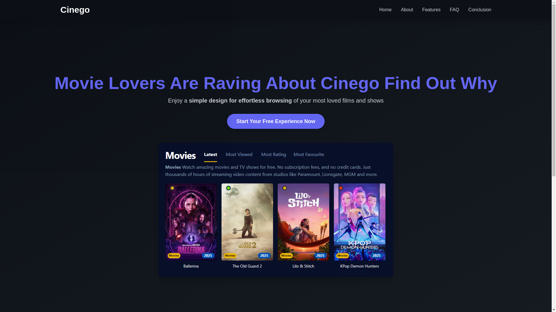 website screenshot of https://cinego-japm.pages.dev/