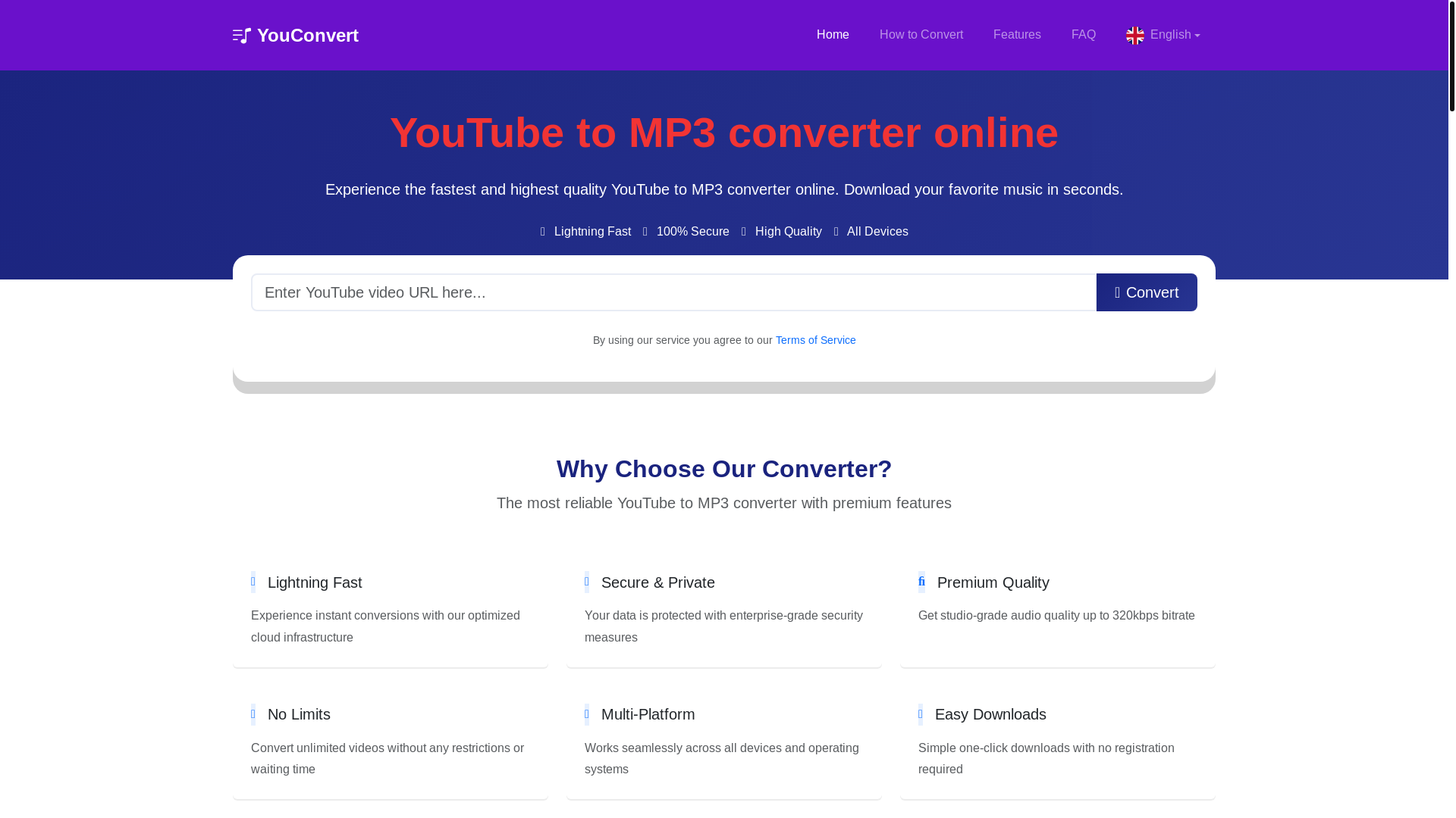 website screenshot of https://youconvert.org/