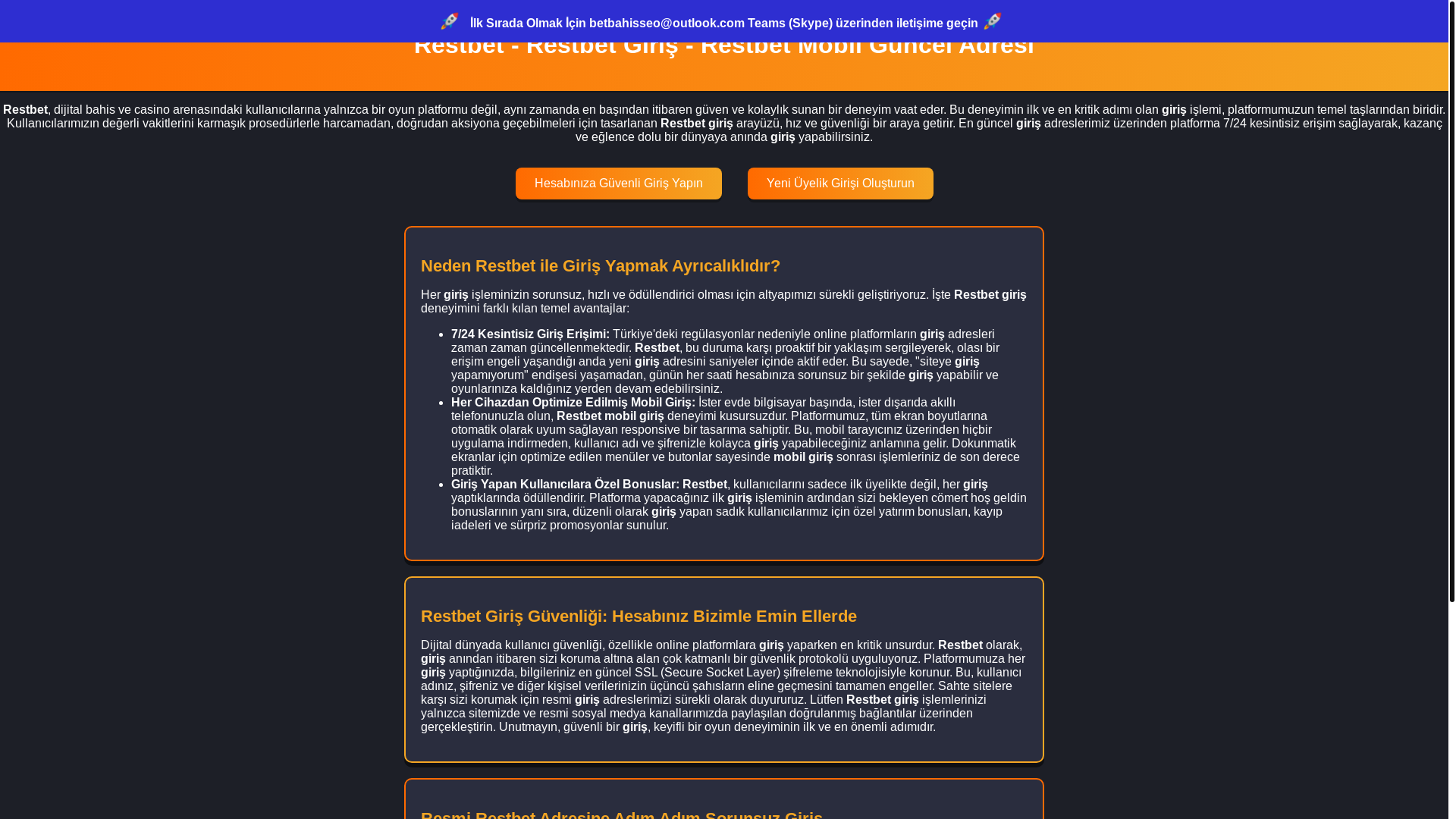 website screenshot of https://restbet-oyunlarin-adresi.top/
