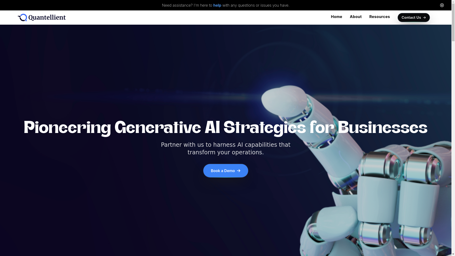 website screenshot of https://quantellient-ui.pages.dev/