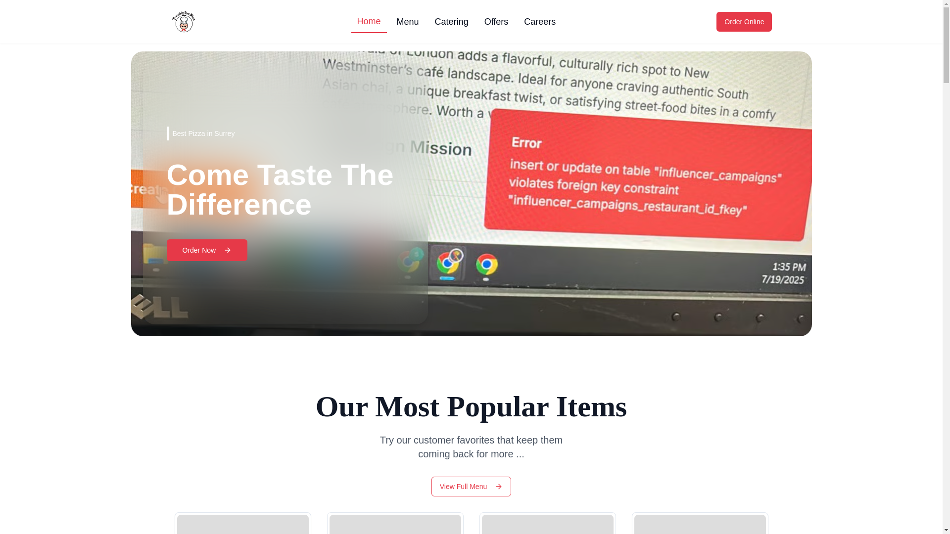 website screenshot of https://demo-restaurant-3y7.pages.dev/