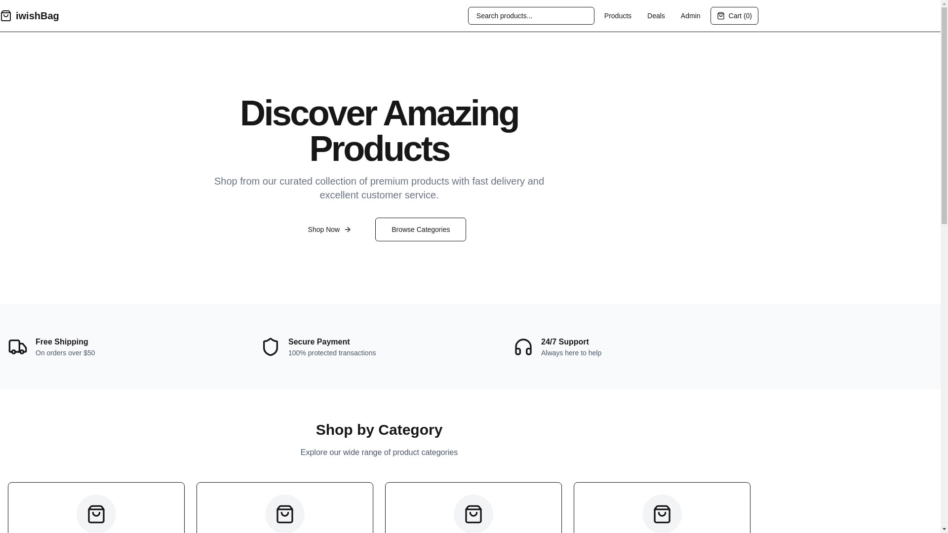 website screenshot of https://iwishbag-store.pages.dev/