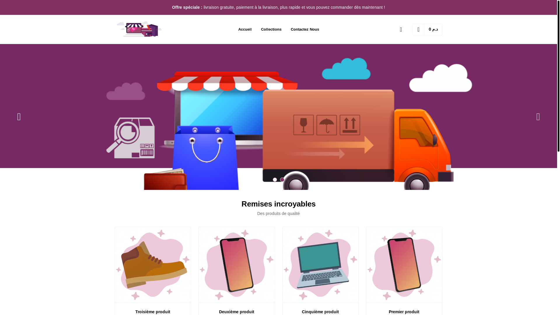 website screenshot of https://almanarshopping.store/