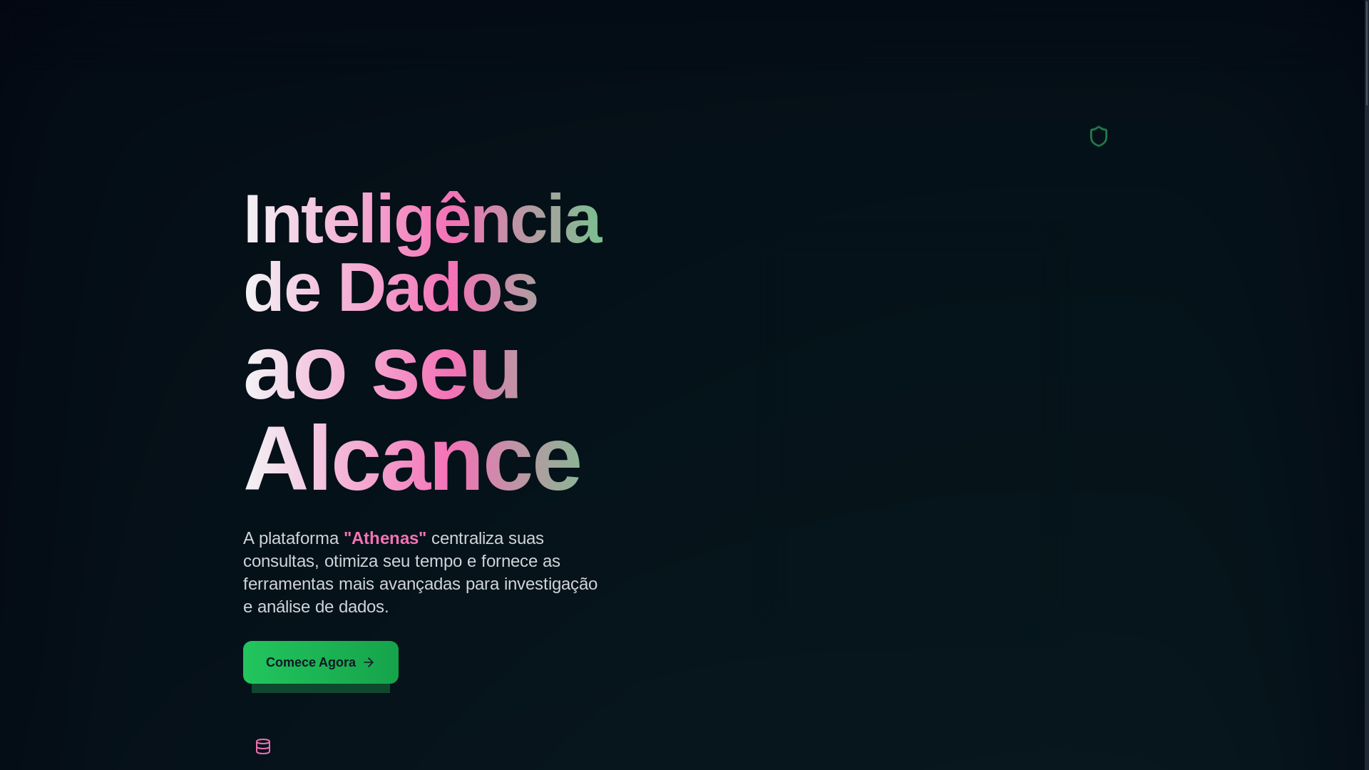 website screenshot of https://athenasbuscas.com/