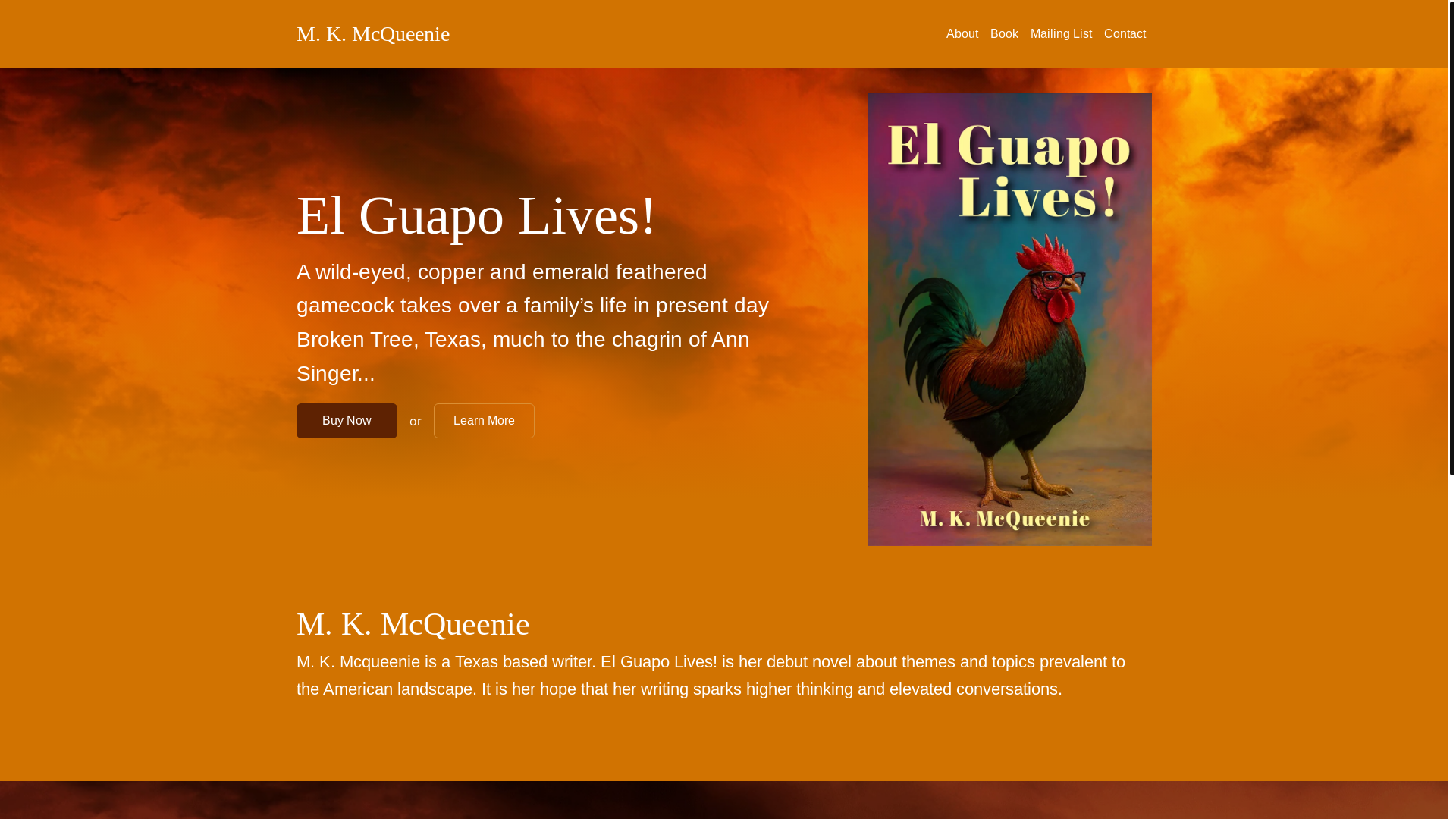website screenshot of https://mkmcqueenie.com/