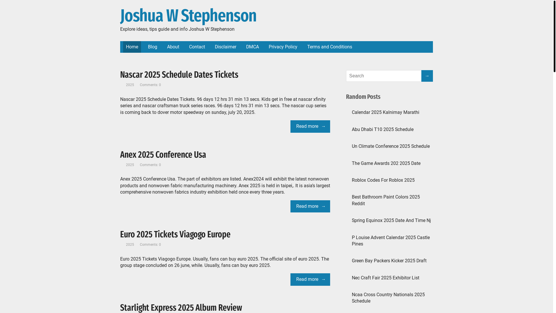 website screenshot of https://joshuawstephensonr.pages.dev/