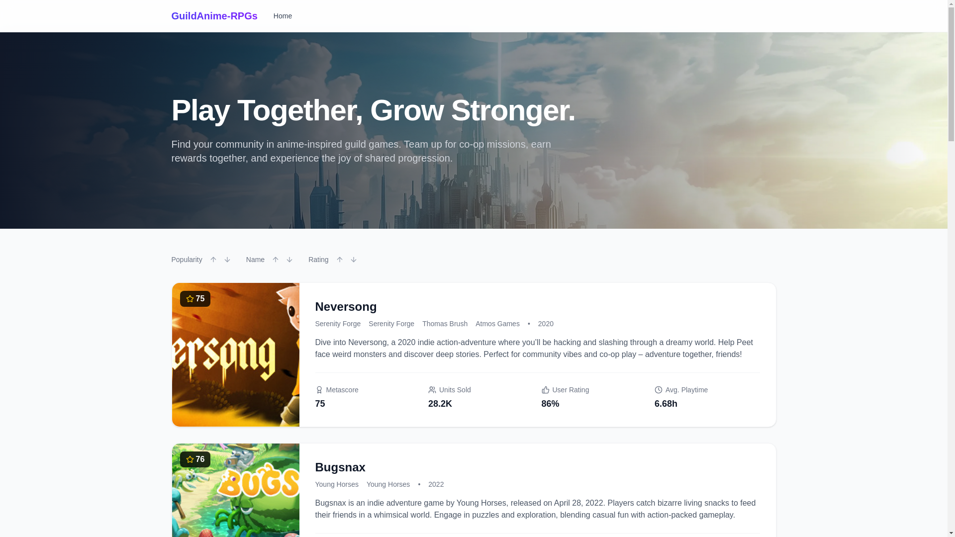 website screenshot of https://anime-guild-rpgs.pages.dev/