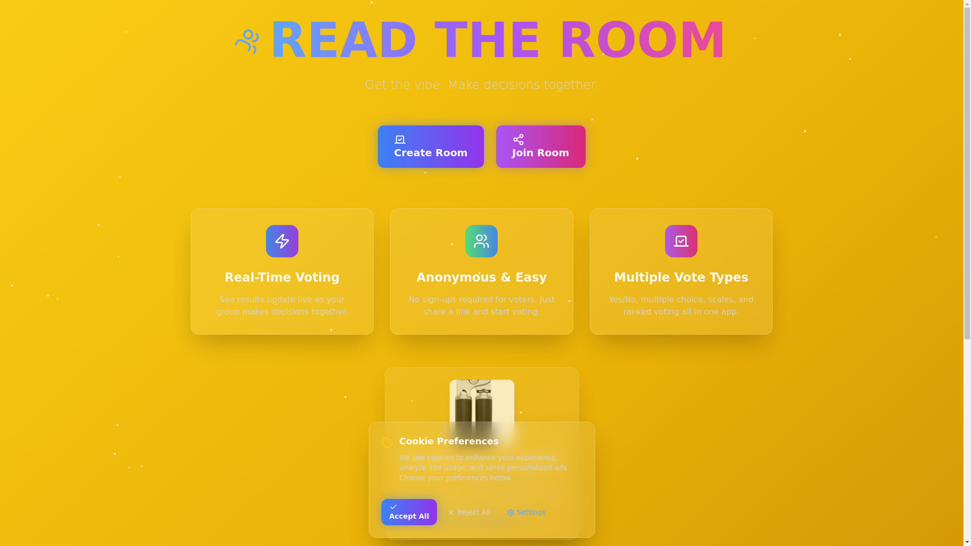 website screenshot of https://read-the-room.cloud/