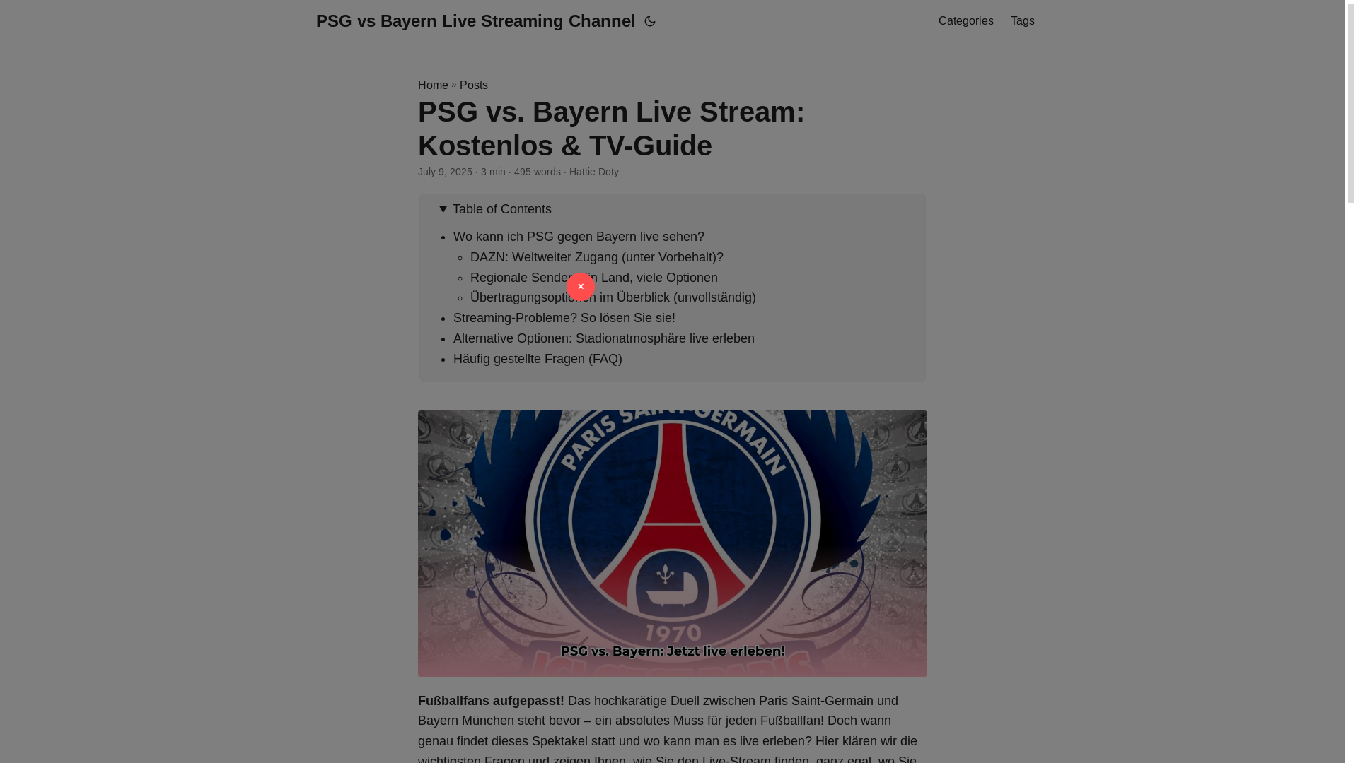 website screenshot of https://psg-vs-bayern-live-streaming-channel.pages.dev/