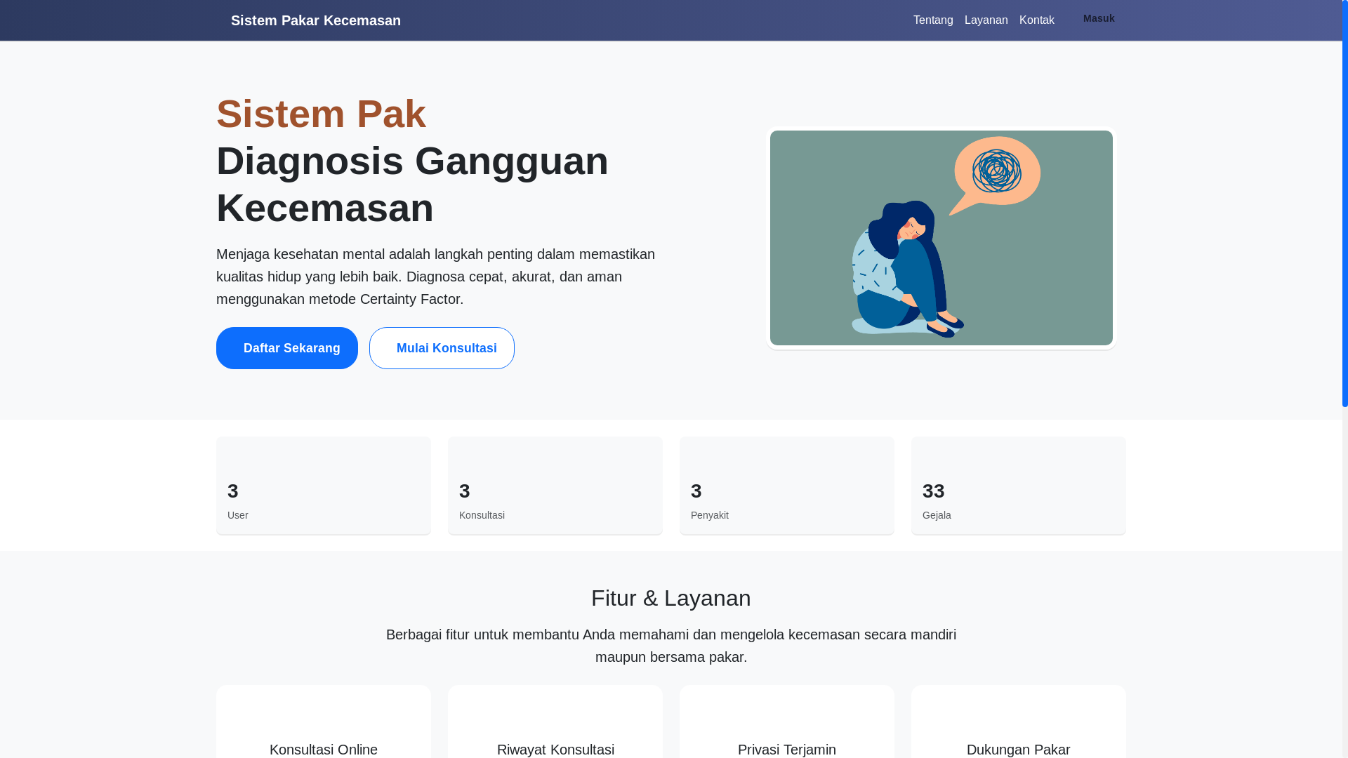 website screenshot of https://gangguancemas.web.id/
