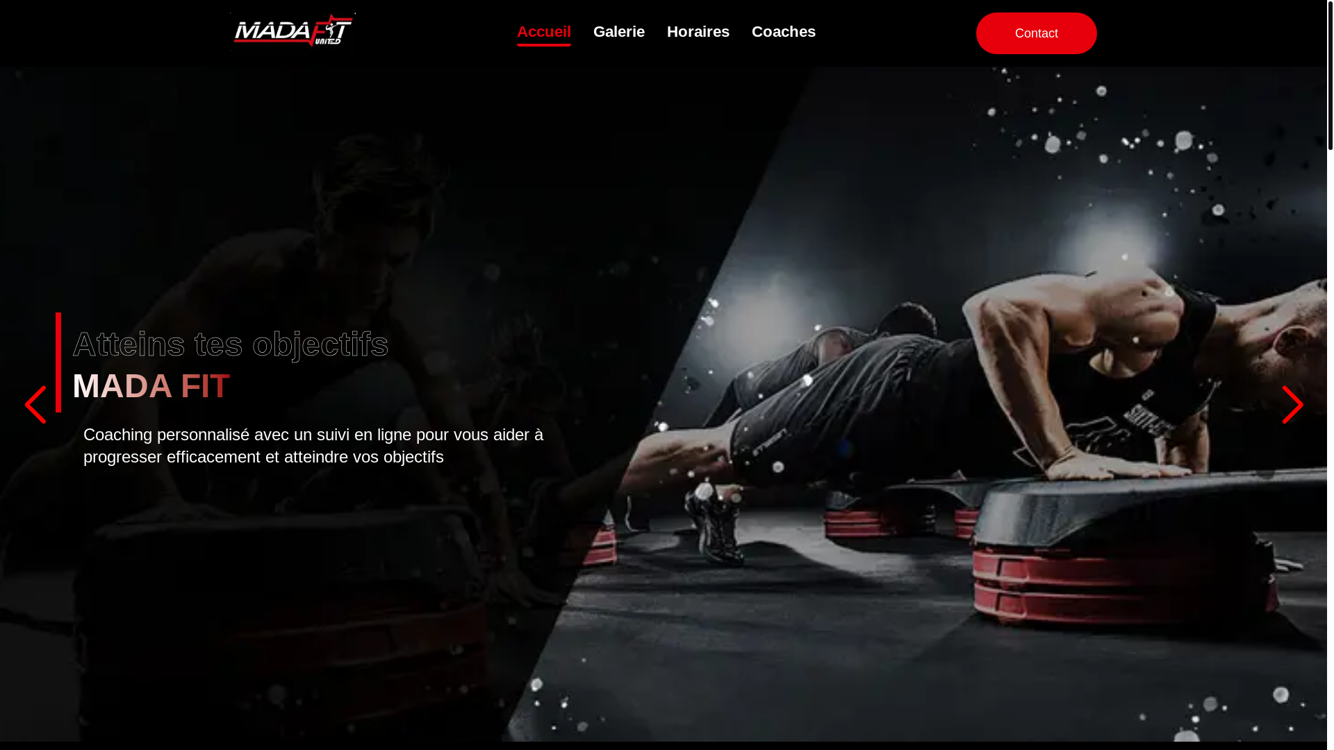 website screenshot of https://madafitunited.com/