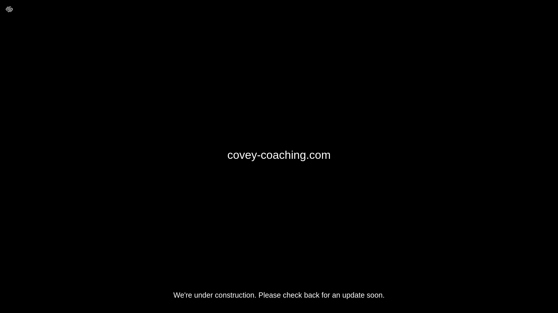website screenshot of https://covey-coaching.com/