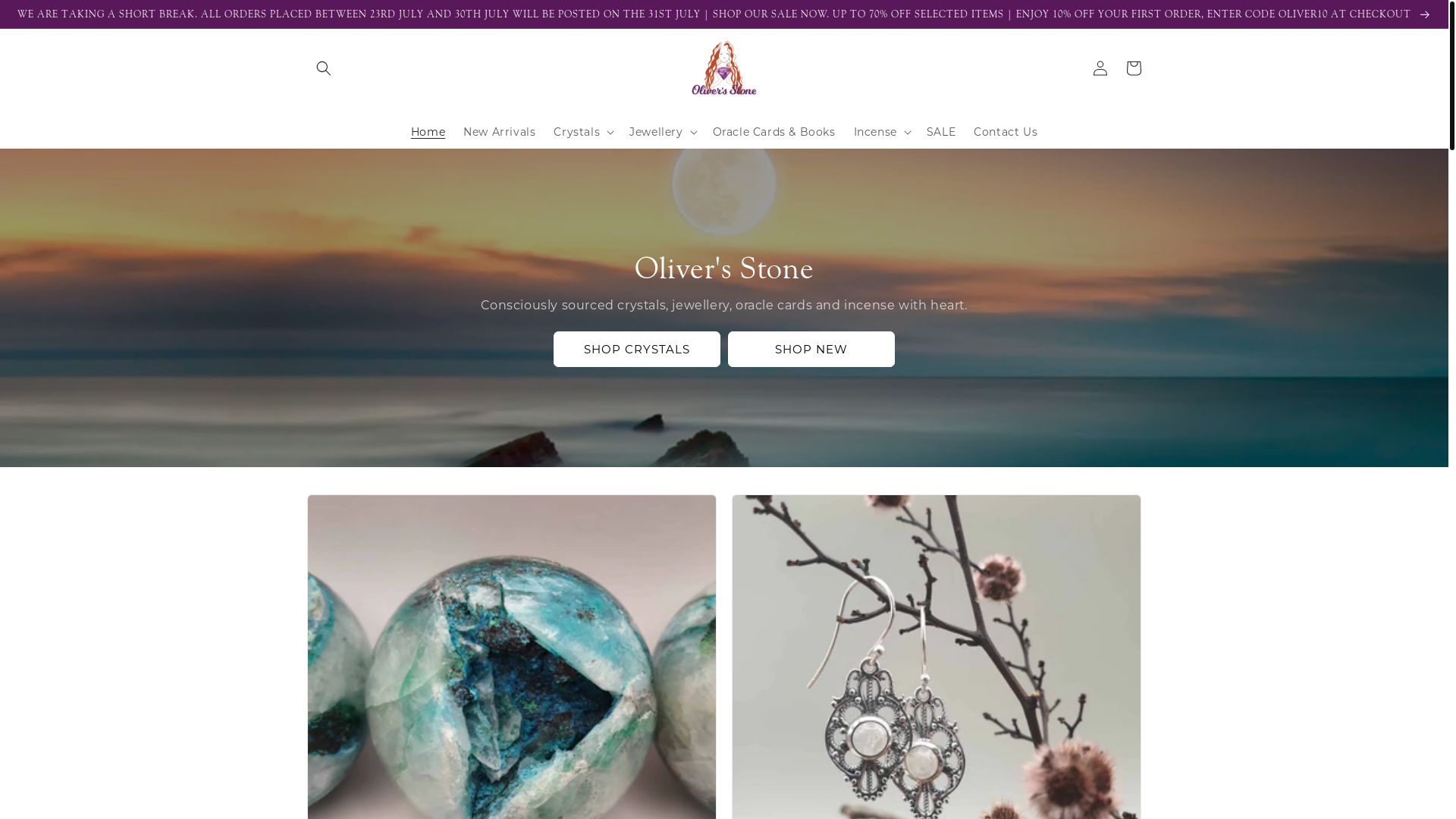 website screenshot of https://oliversstone.online/