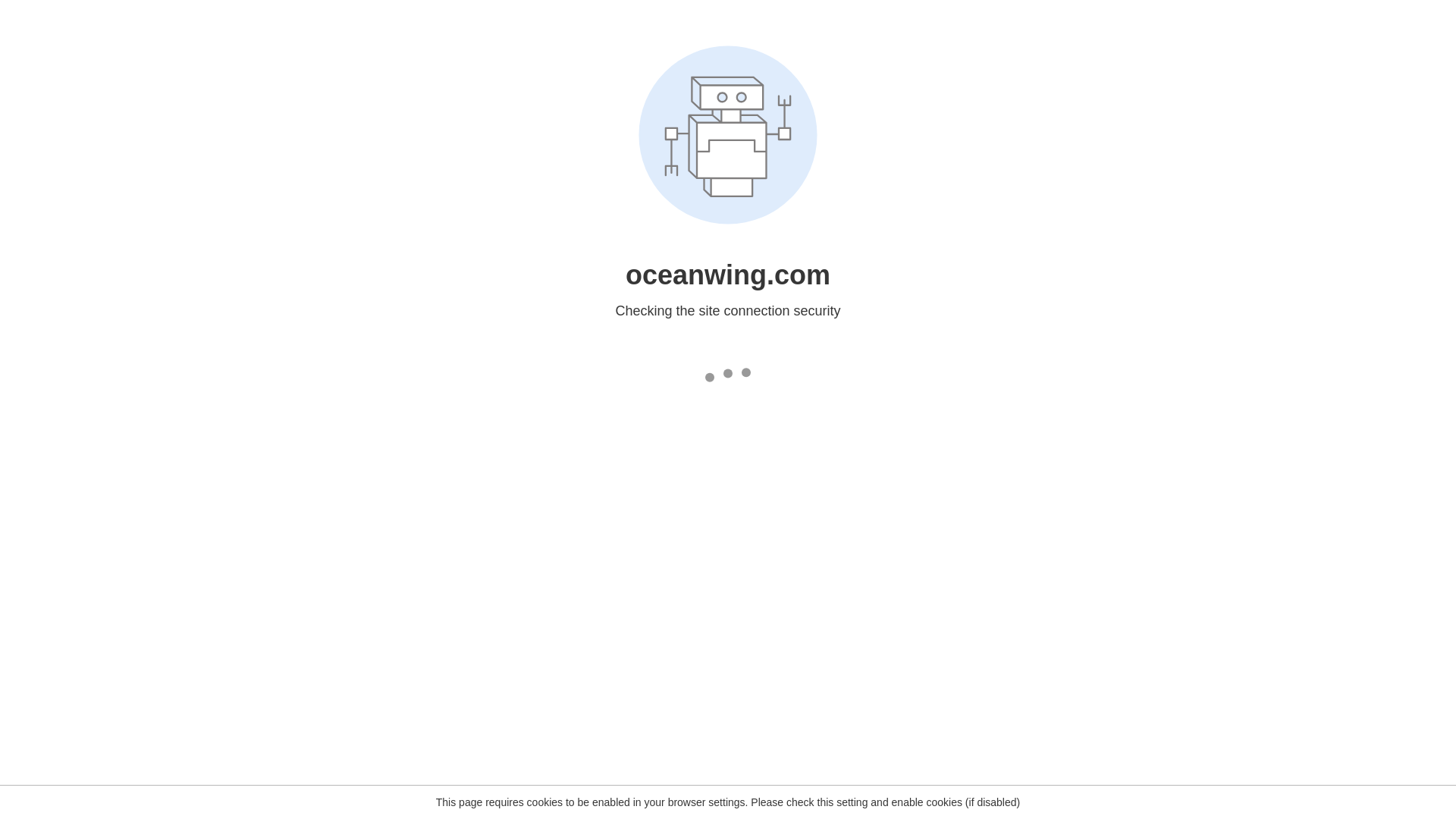 website screenshot of https://oceanwingagency.com/