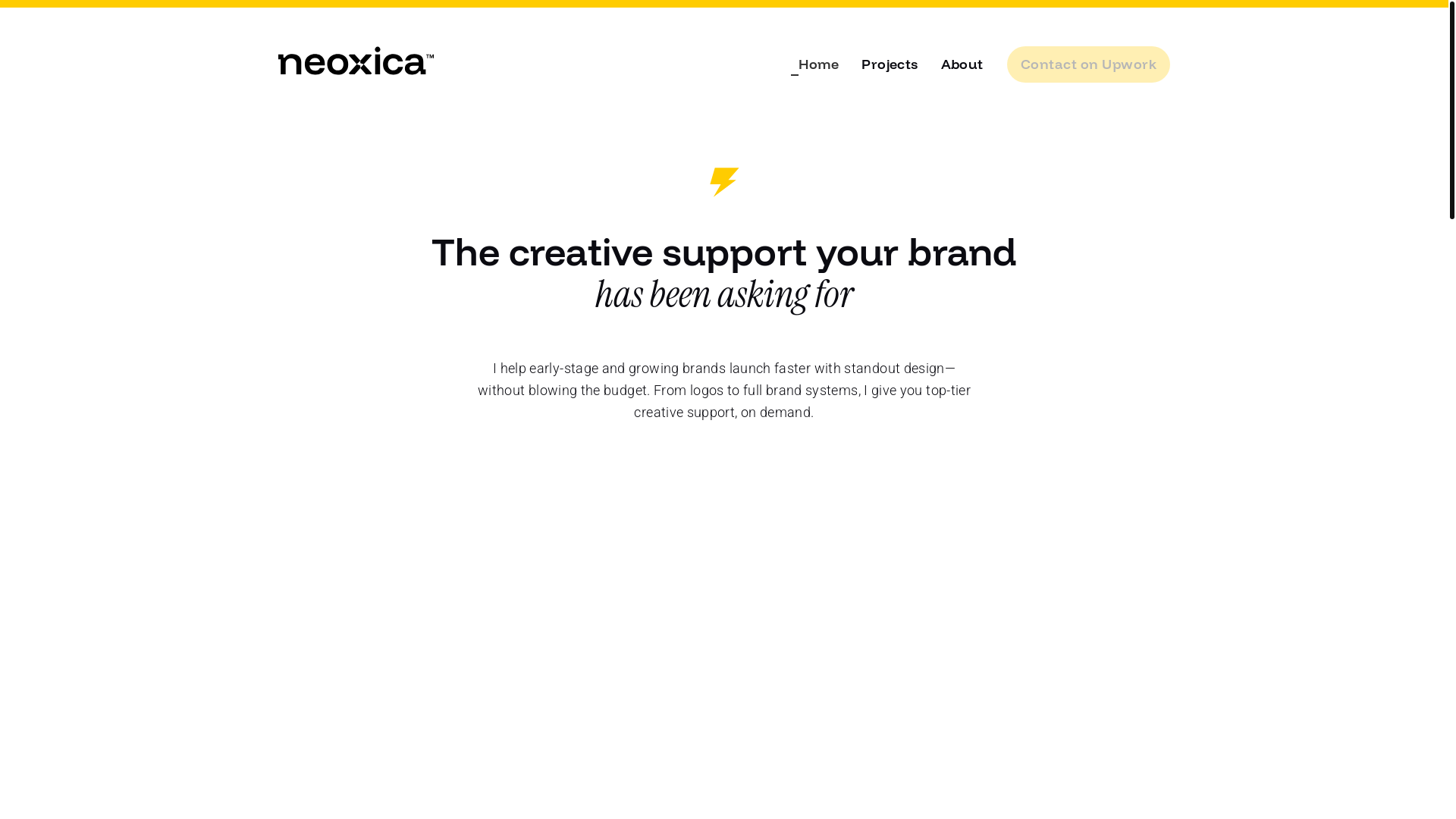 website screenshot of https://neoxica.co/