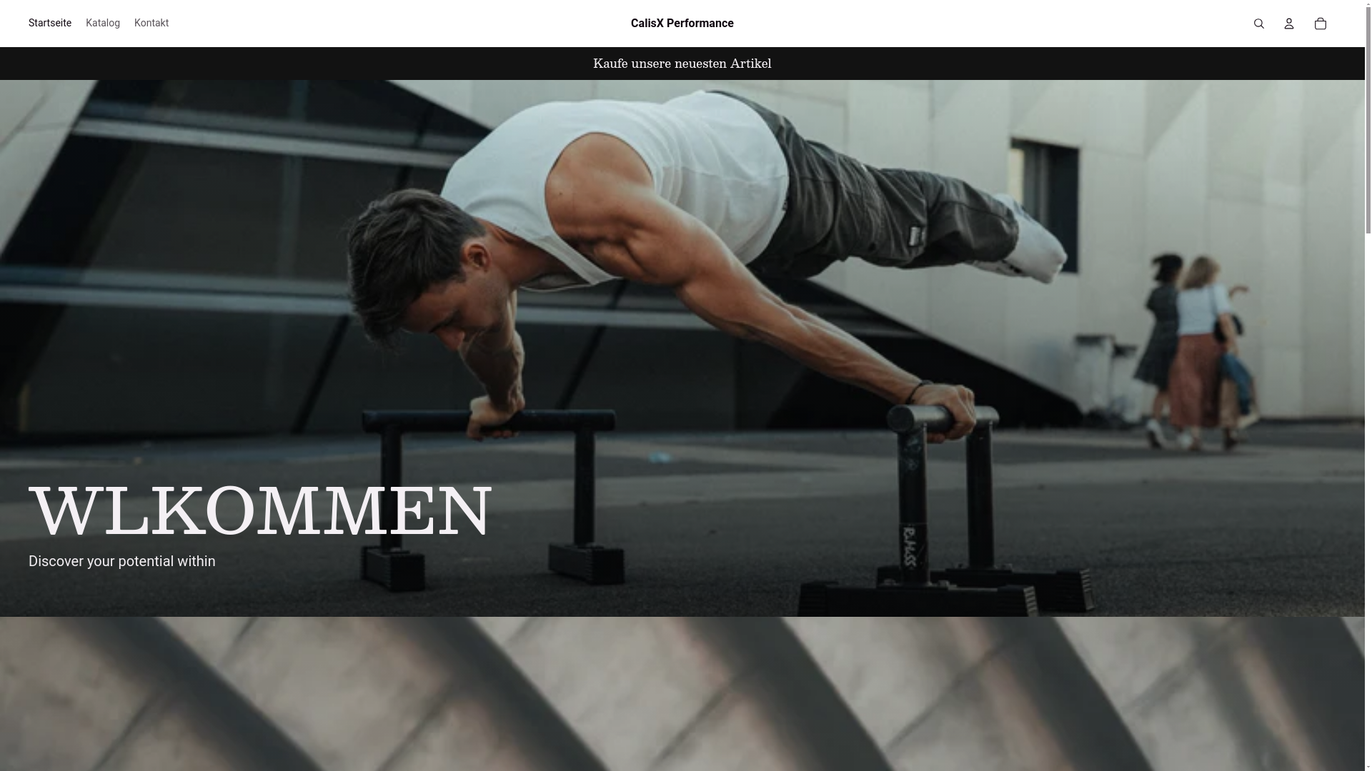 website screenshot of https://calisxperformance.org/