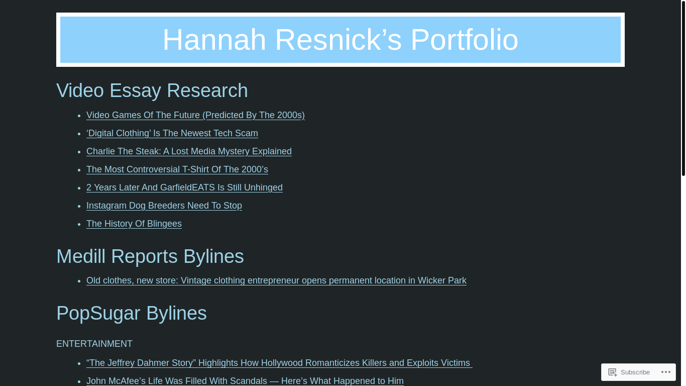 website screenshot of https://hresnick.com/