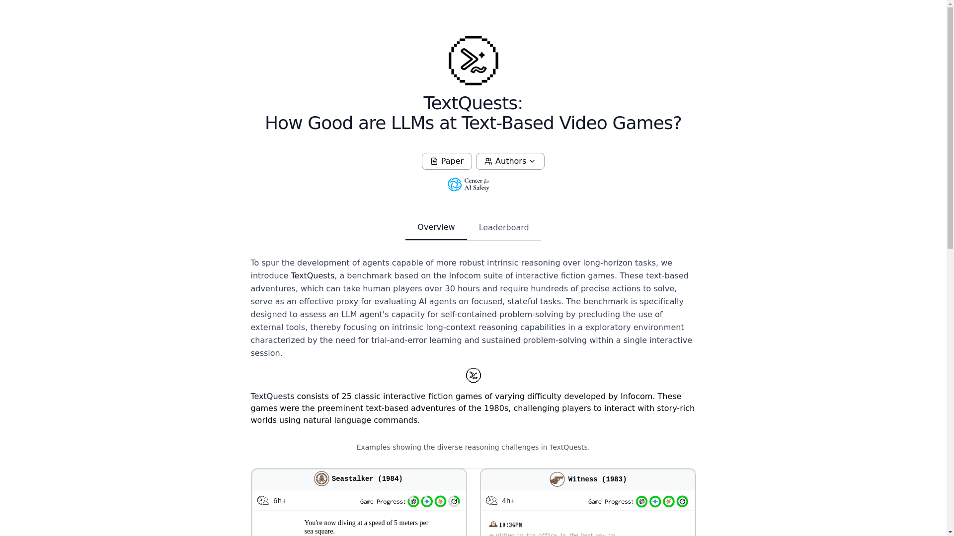 website screenshot of https://textquests.ai/