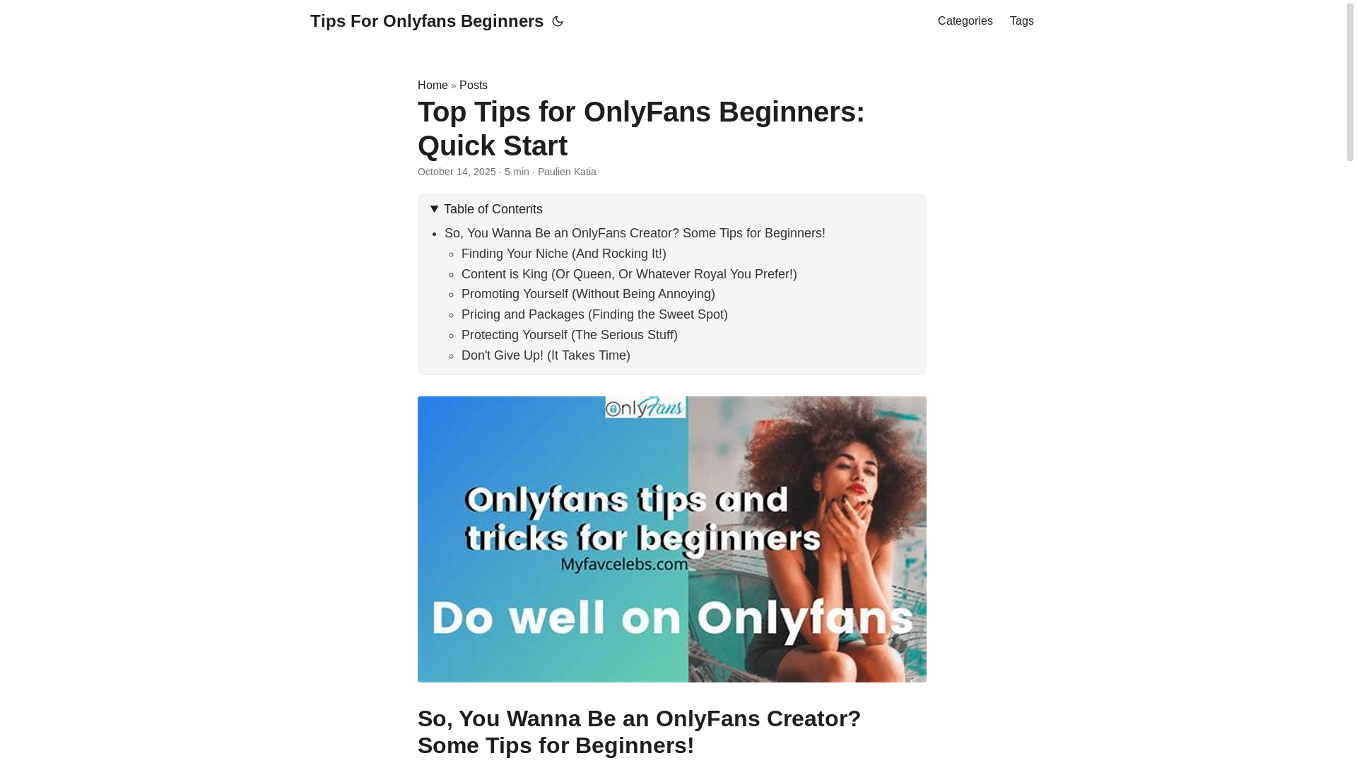 website screenshot of https://tips-for-onlyfans-beginners.pages.dev/