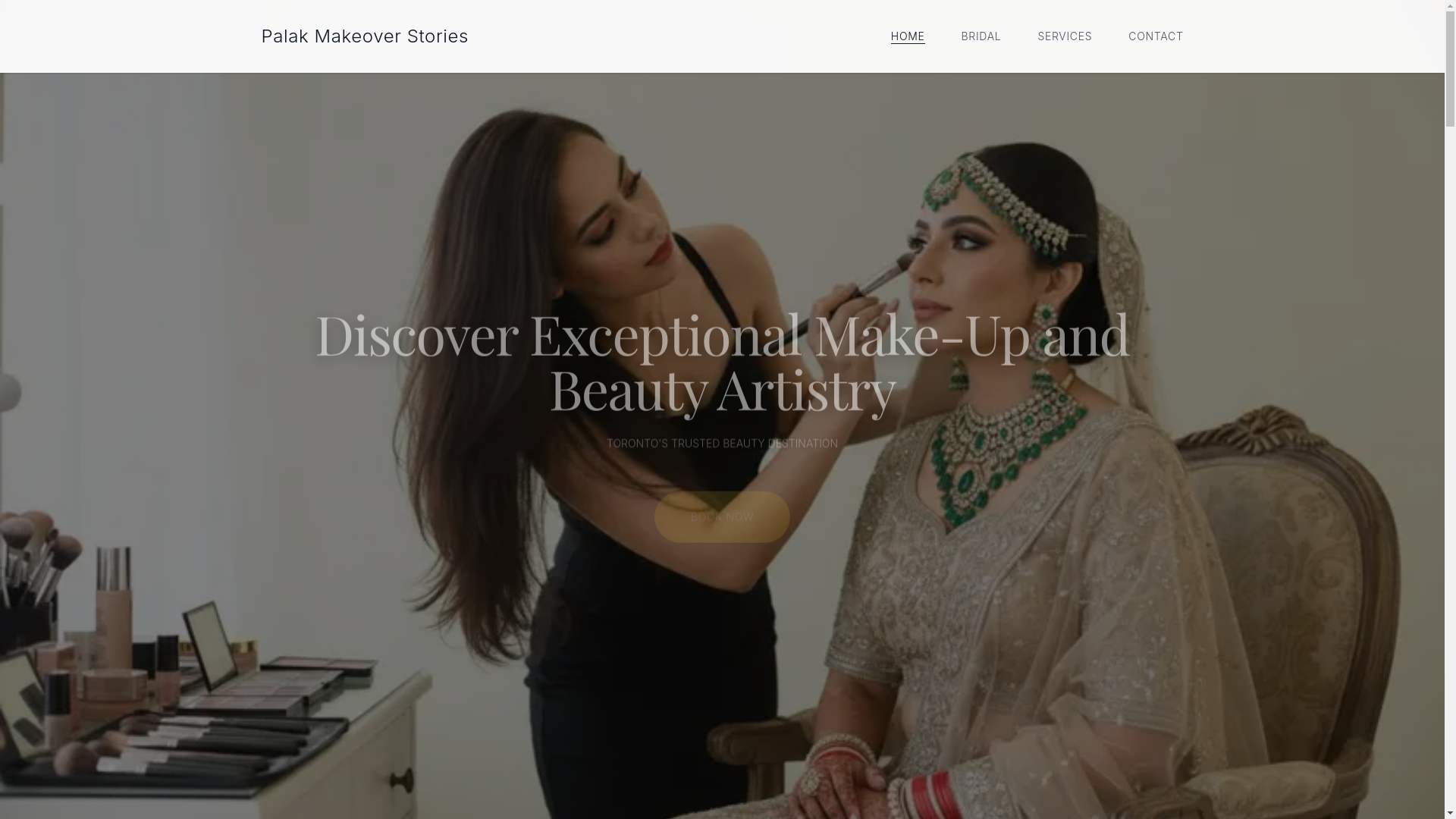 website screenshot of https://palakmakeoverstories.com/