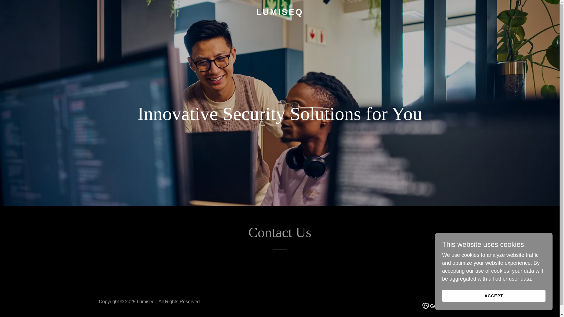website screenshot of https://lumiseq.com/