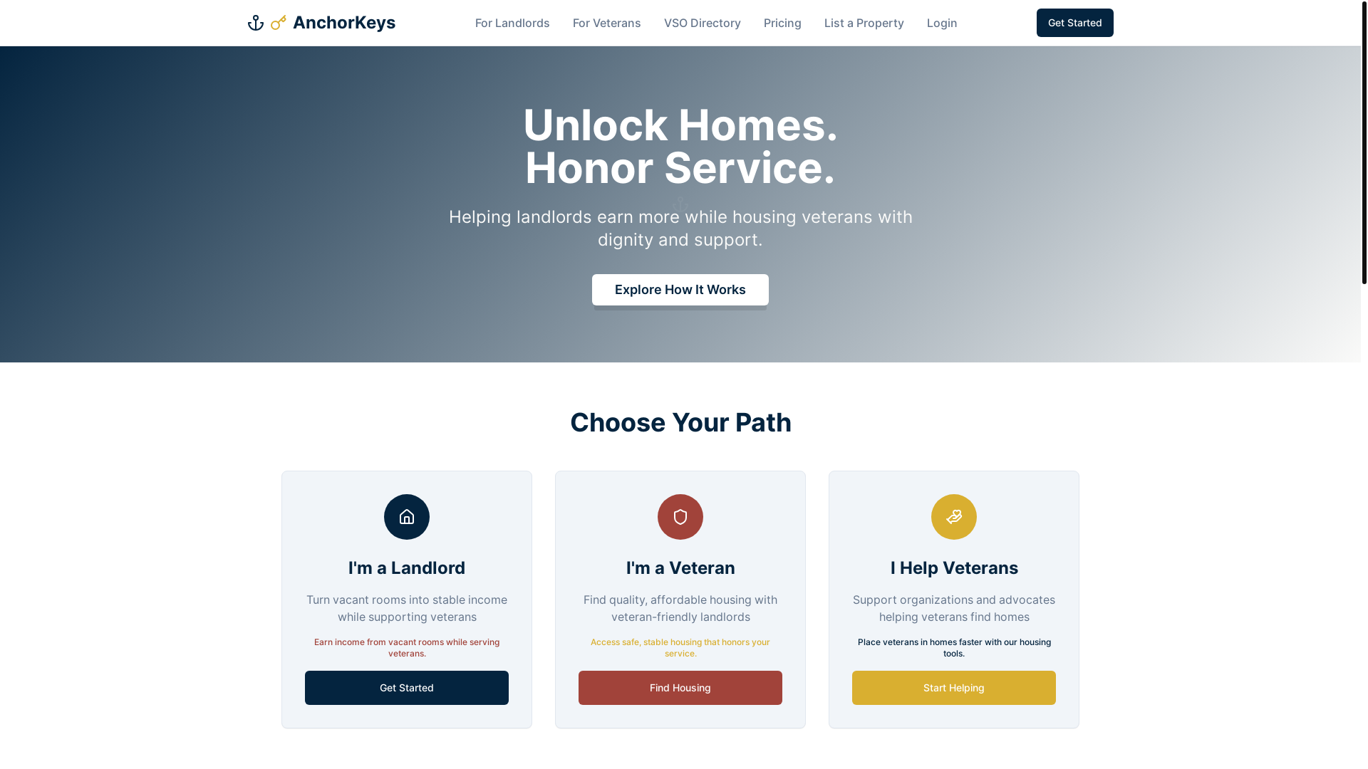 website screenshot of https://anchorkeys.com/