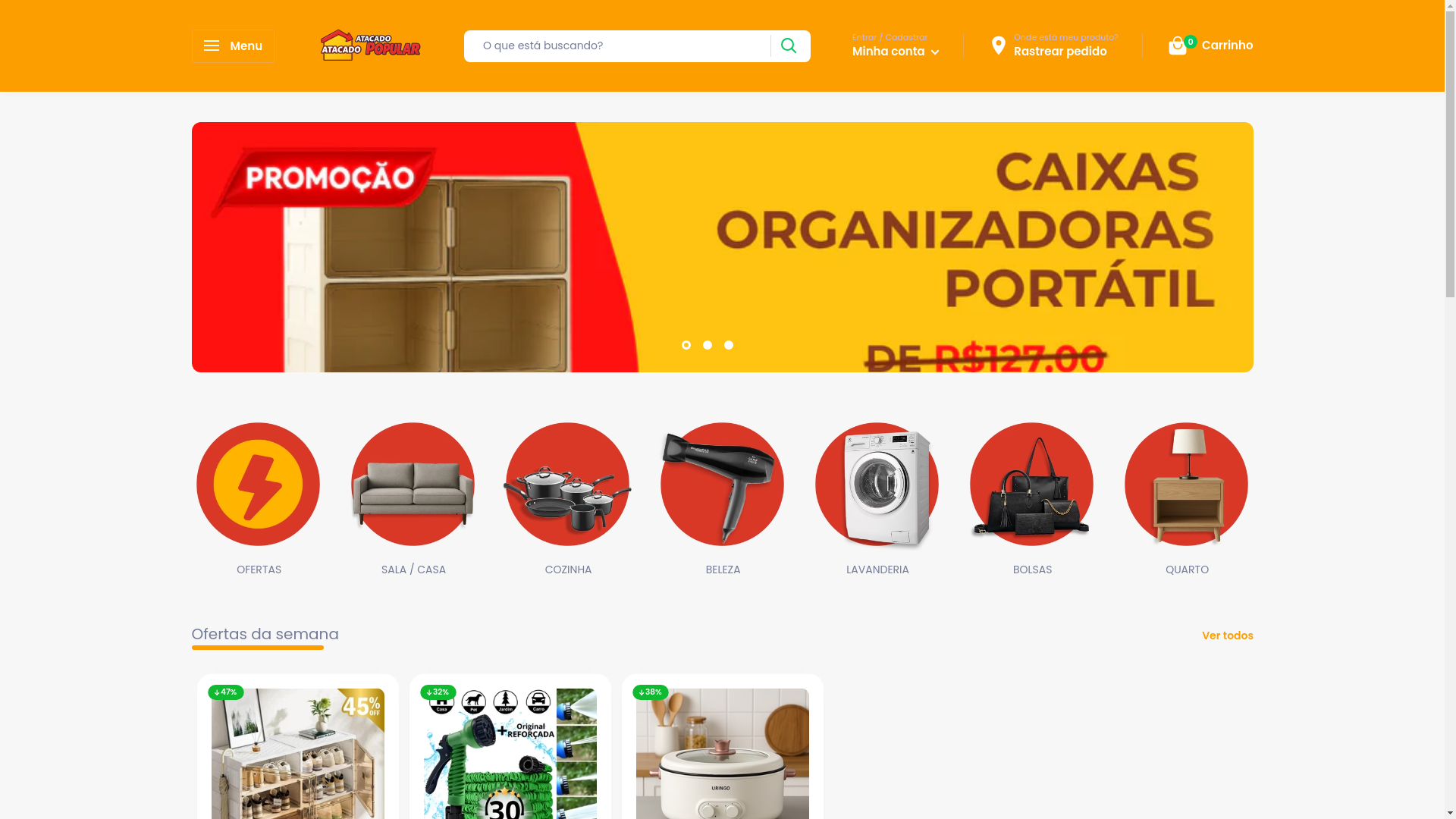 website screenshot of https://atacadopopularoficial.online/