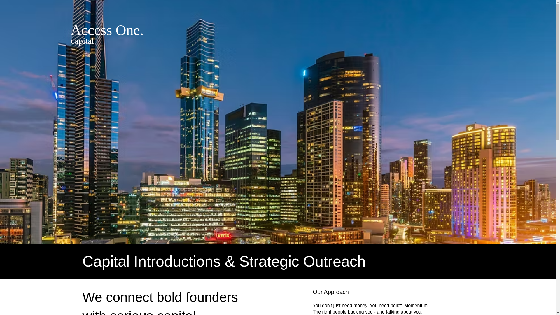 website screenshot of https://accessonecapital.com.au/