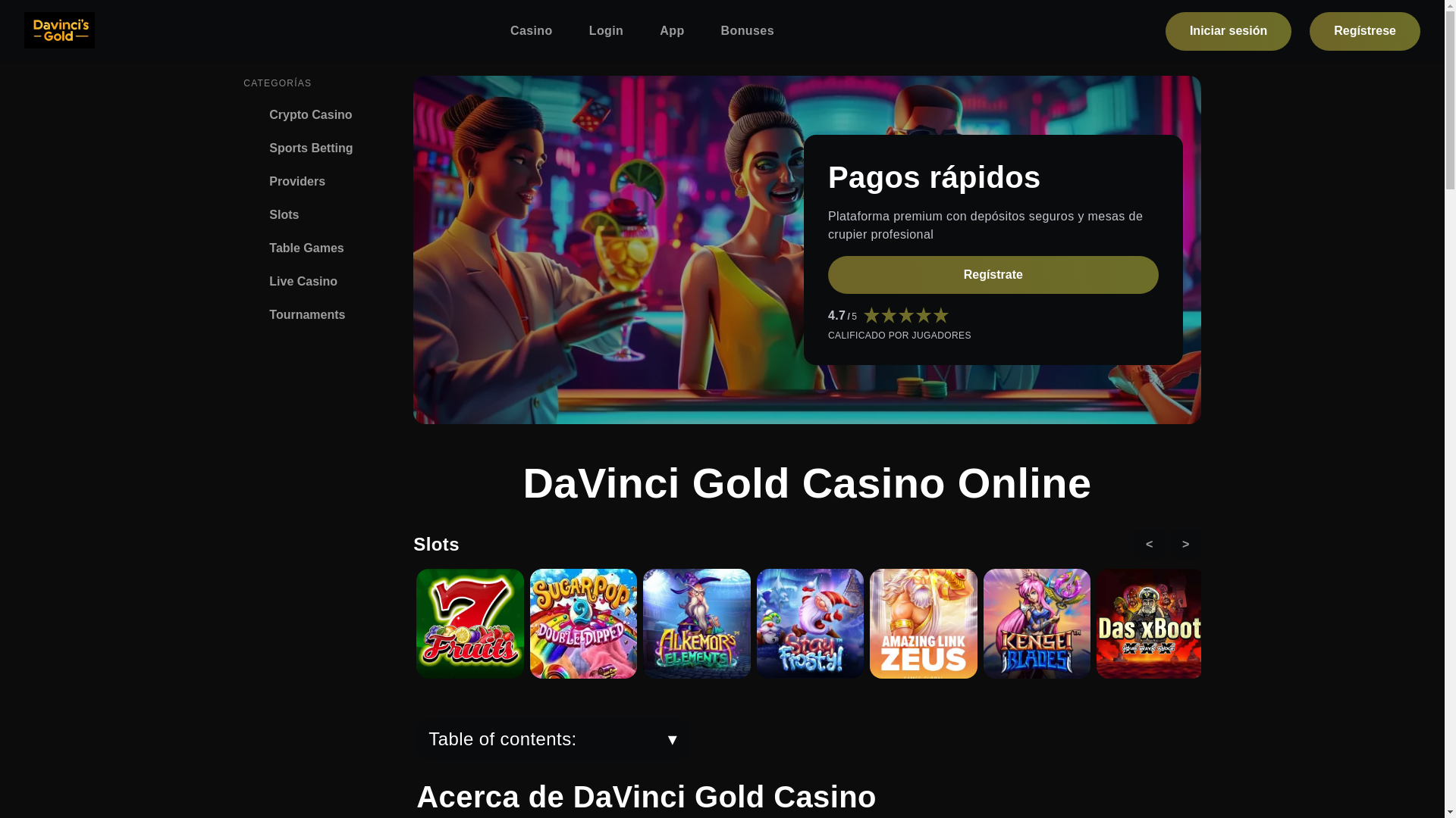 website screenshot of https://davincigoldcasinospain-com.pages.dev/