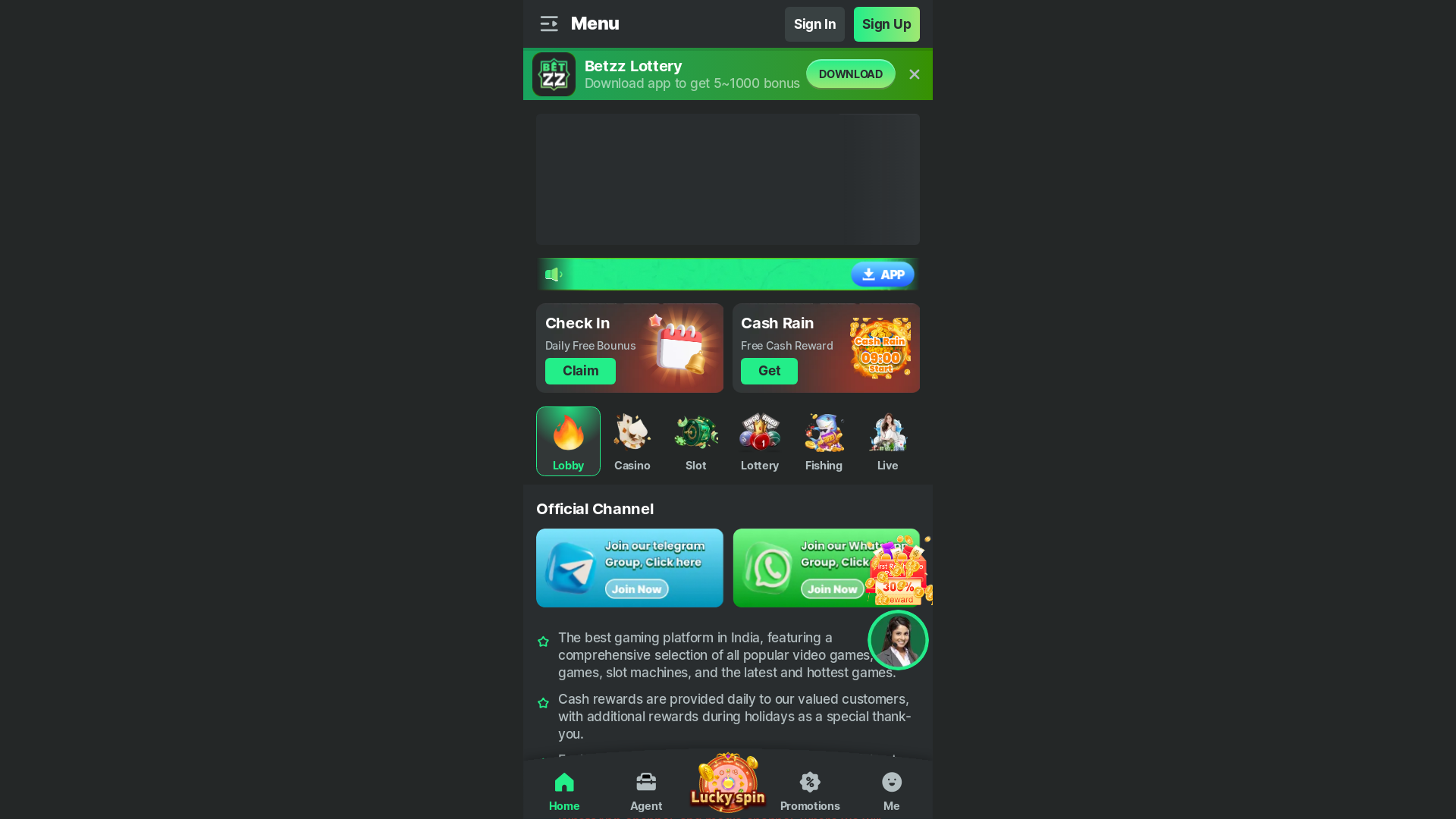 website screenshot of https://betzz-uat.pages.dev/