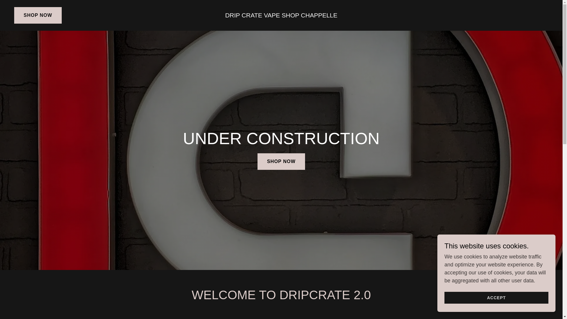 website screenshot of https://dripcratechappelle.com/