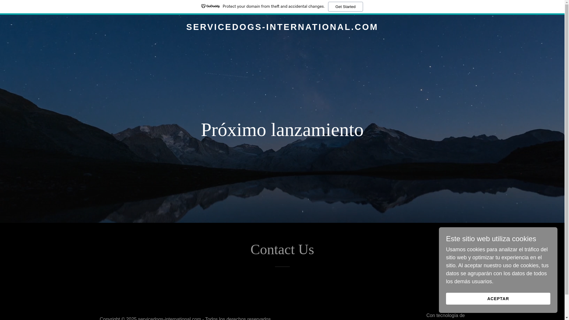 website screenshot of https://servicedogs-international.com/