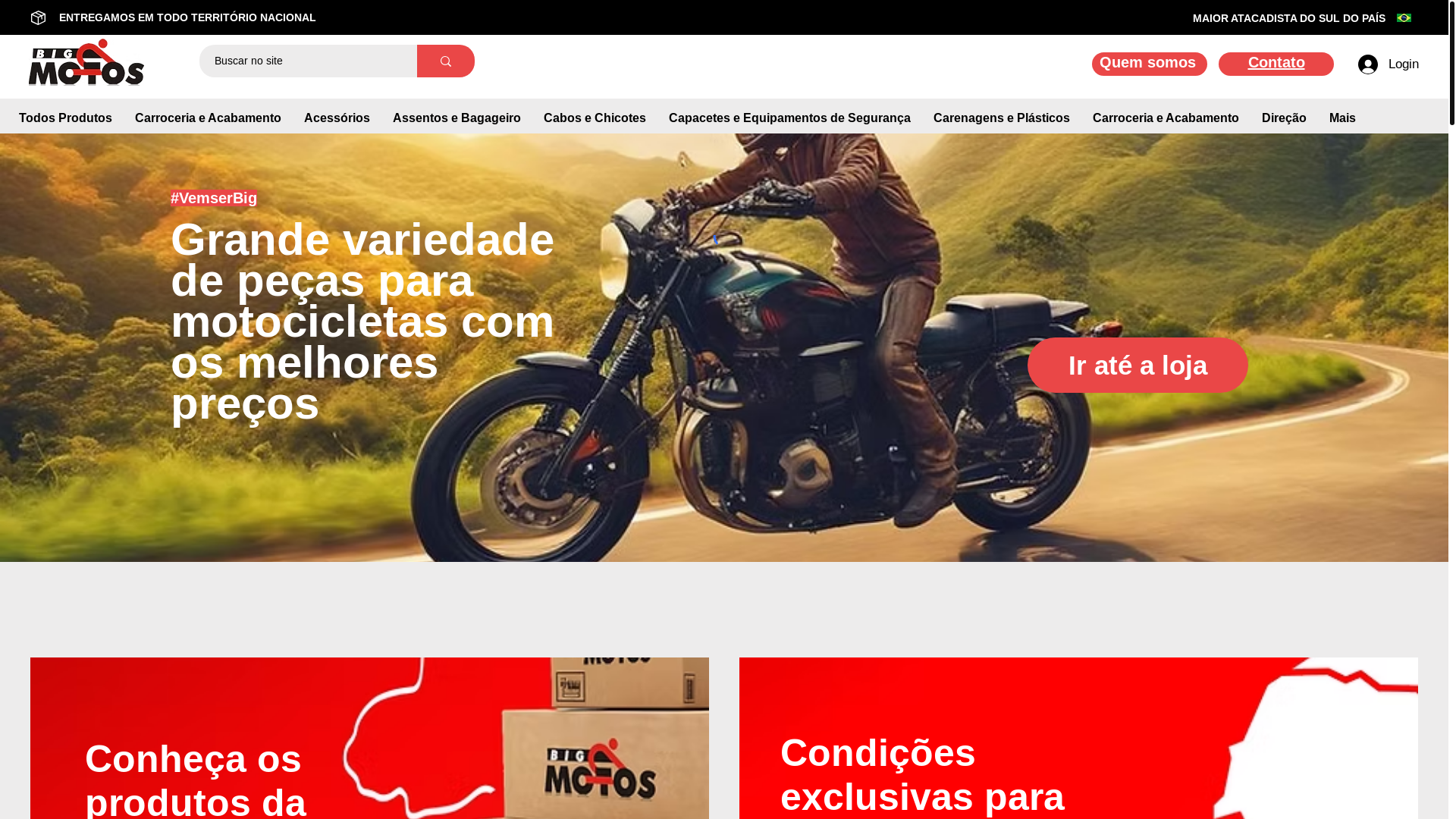 website screenshot of https://bigmotosatacado.com.br/