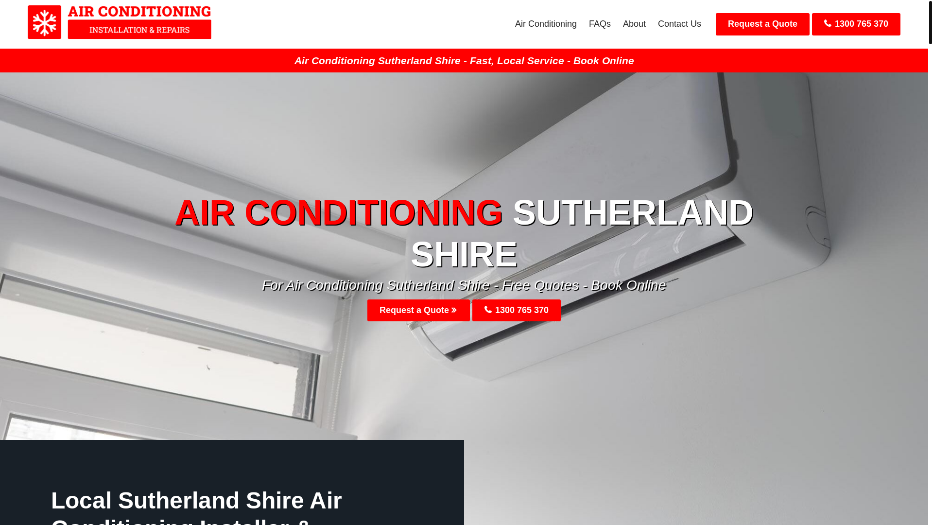 website screenshot of https://sutherlandairconservices-com-au.pages.dev/