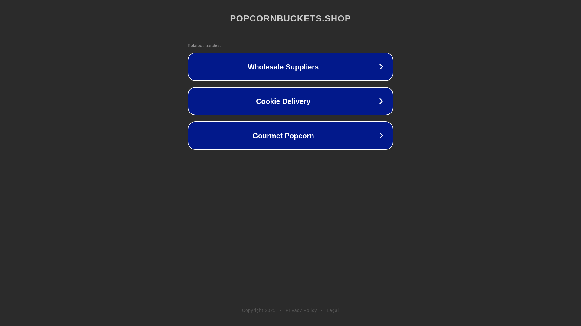 website screenshot of https://popcornbuckets.shop/