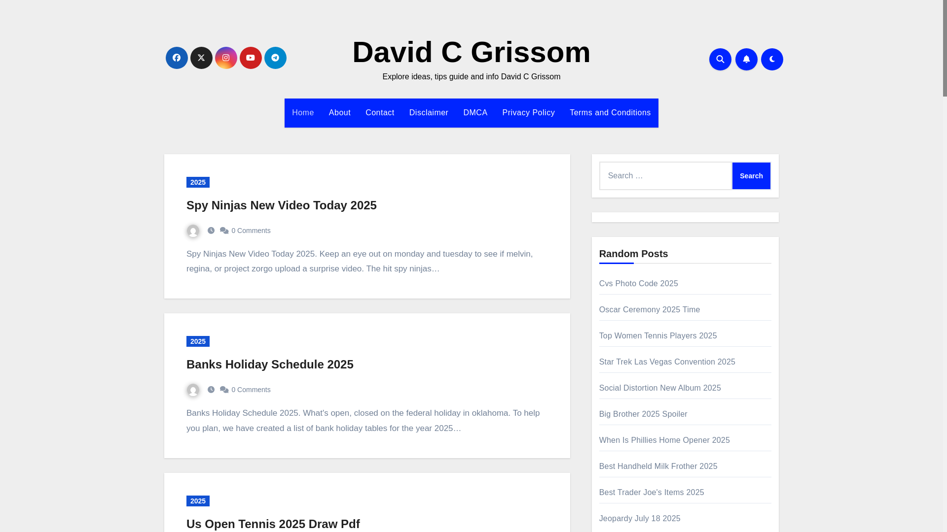 website screenshot of https://davidcgrissomc.pages.dev/