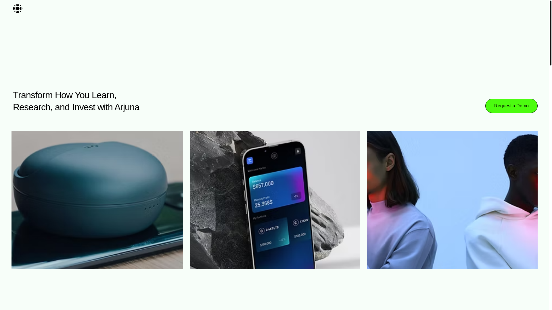 website screenshot of https://arjunainvestasi.xyz/