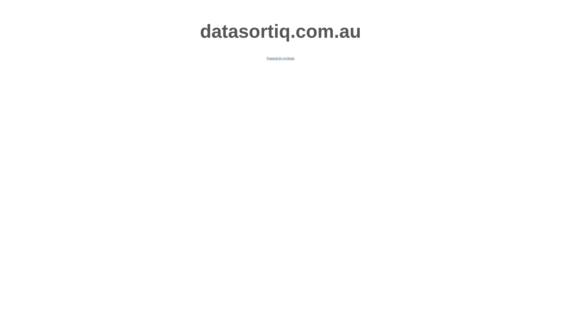 website screenshot of https://datasortiq.com.au/