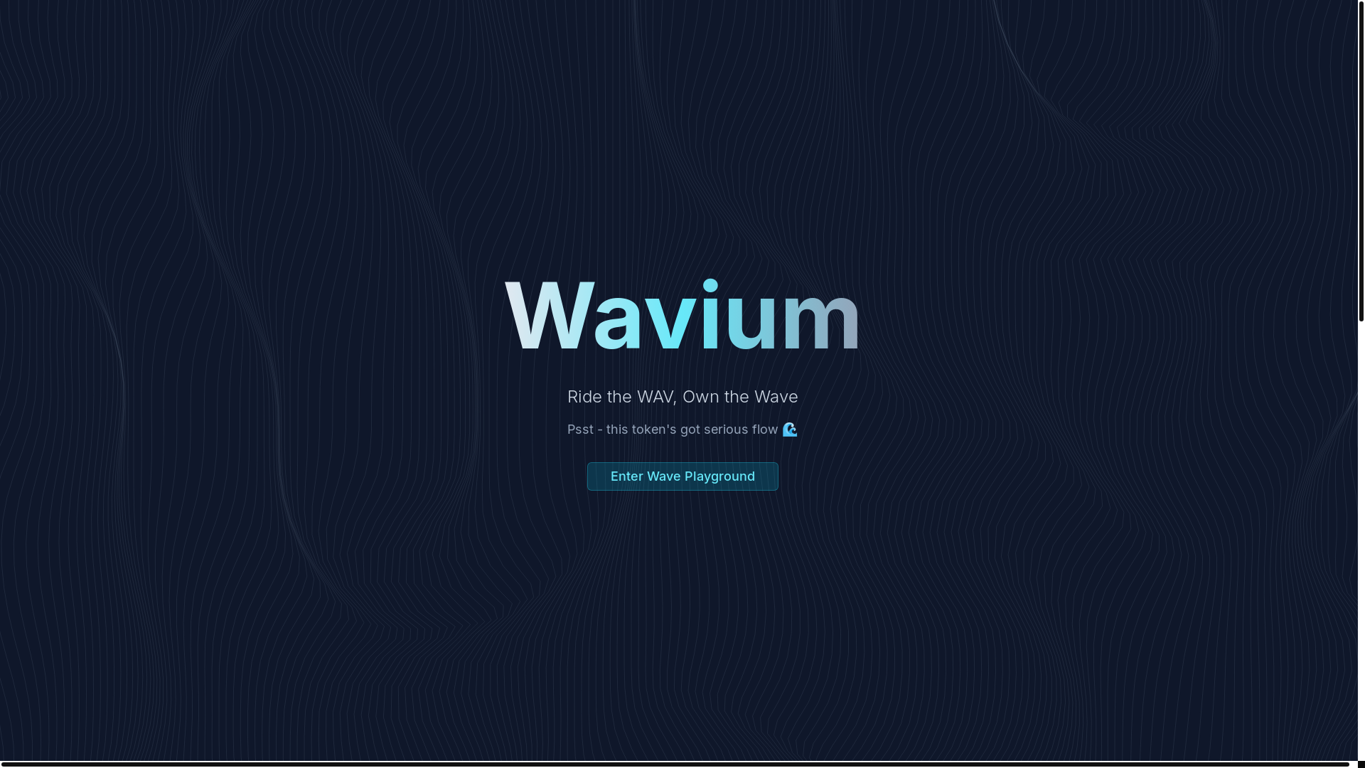 website screenshot of https://wavium.space/