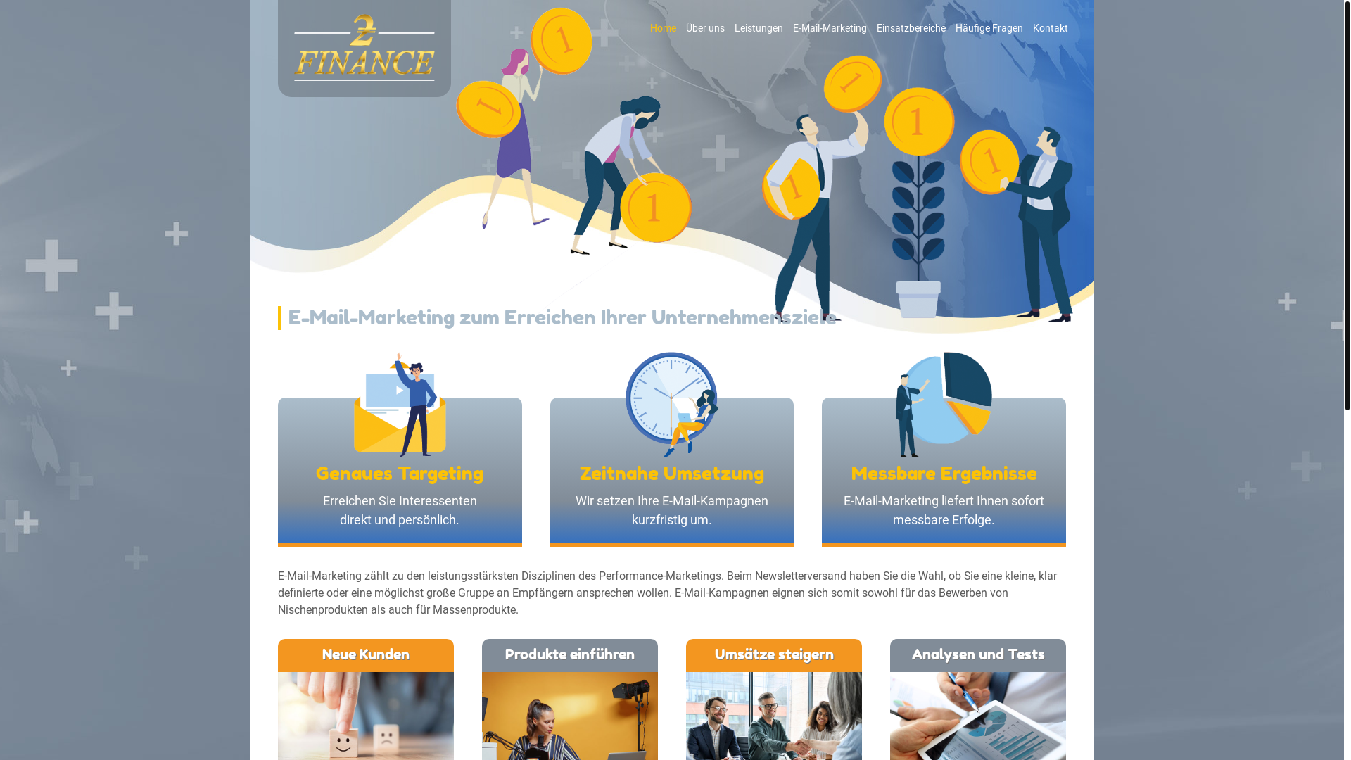 website screenshot of https://www.2finance-online.de/