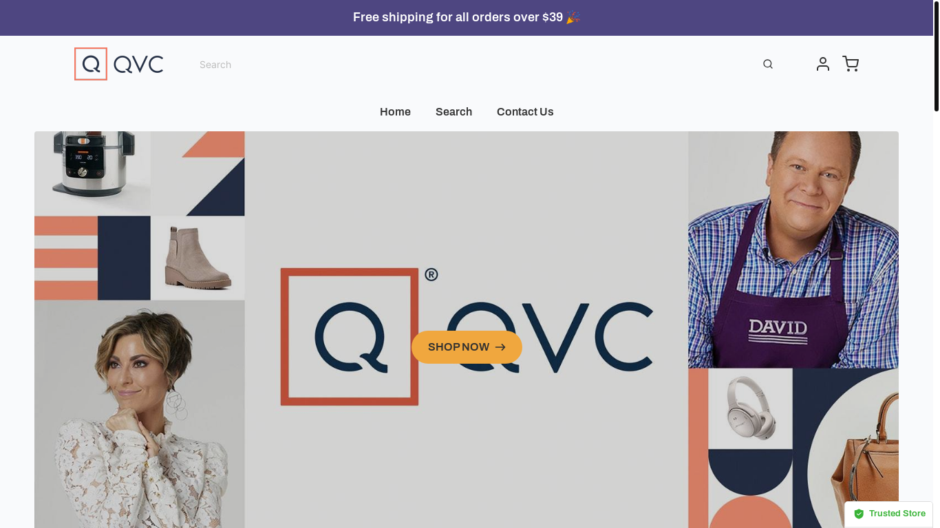 website screenshot of https://qvcee.com/